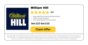 William Hill bet 10 get 10 1