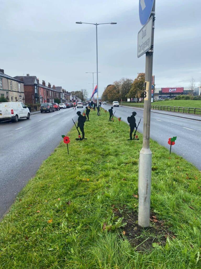 Appeal after wooden poppies and soldiers stolen in Bolton