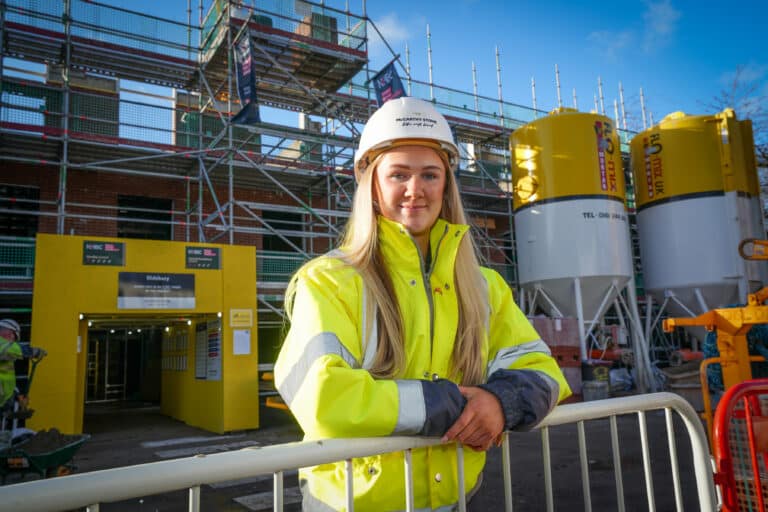 Female apprentice encourages more women to join the construction industry