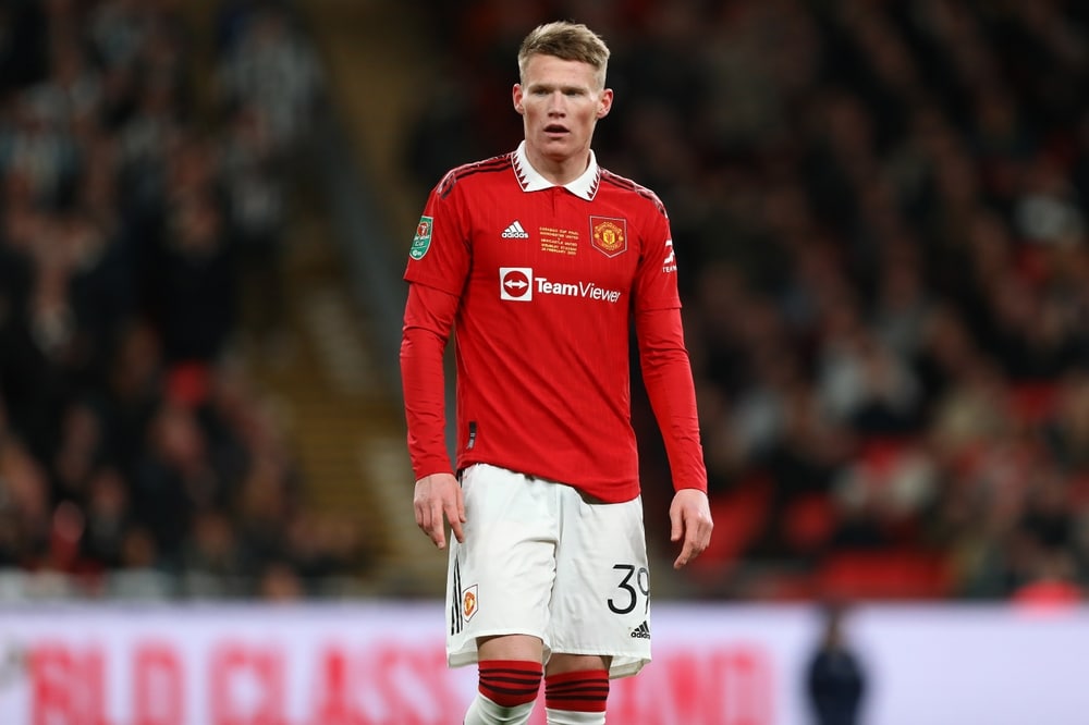 Scott,Mctominay playing football for Man United