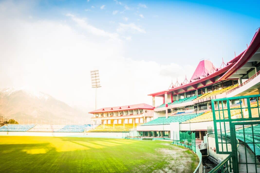 The setting for England's fifth Test against India in Dharamsala