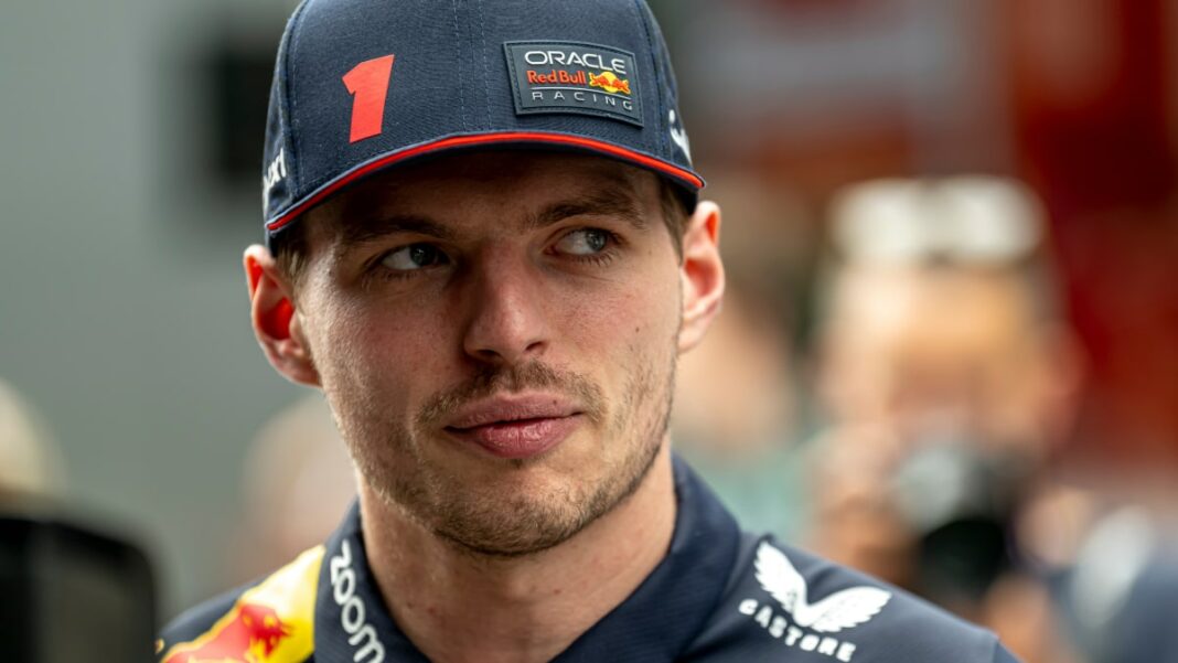 Formula One driver Max Verstappen in an F1 setting