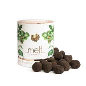 Dark Chocolate Coated Macademia MELT Chocolates meltchocolates co uk