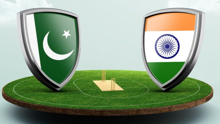 Pakistan v India T20 World Cup 2024 cricket flags